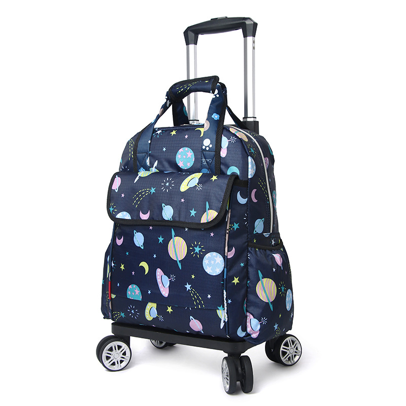 Rueda universal trolley mochila plegable ligero trolley bolsa de viaje de larga y corta distancia bolsa impermeable bolsa de embarque al por mayor