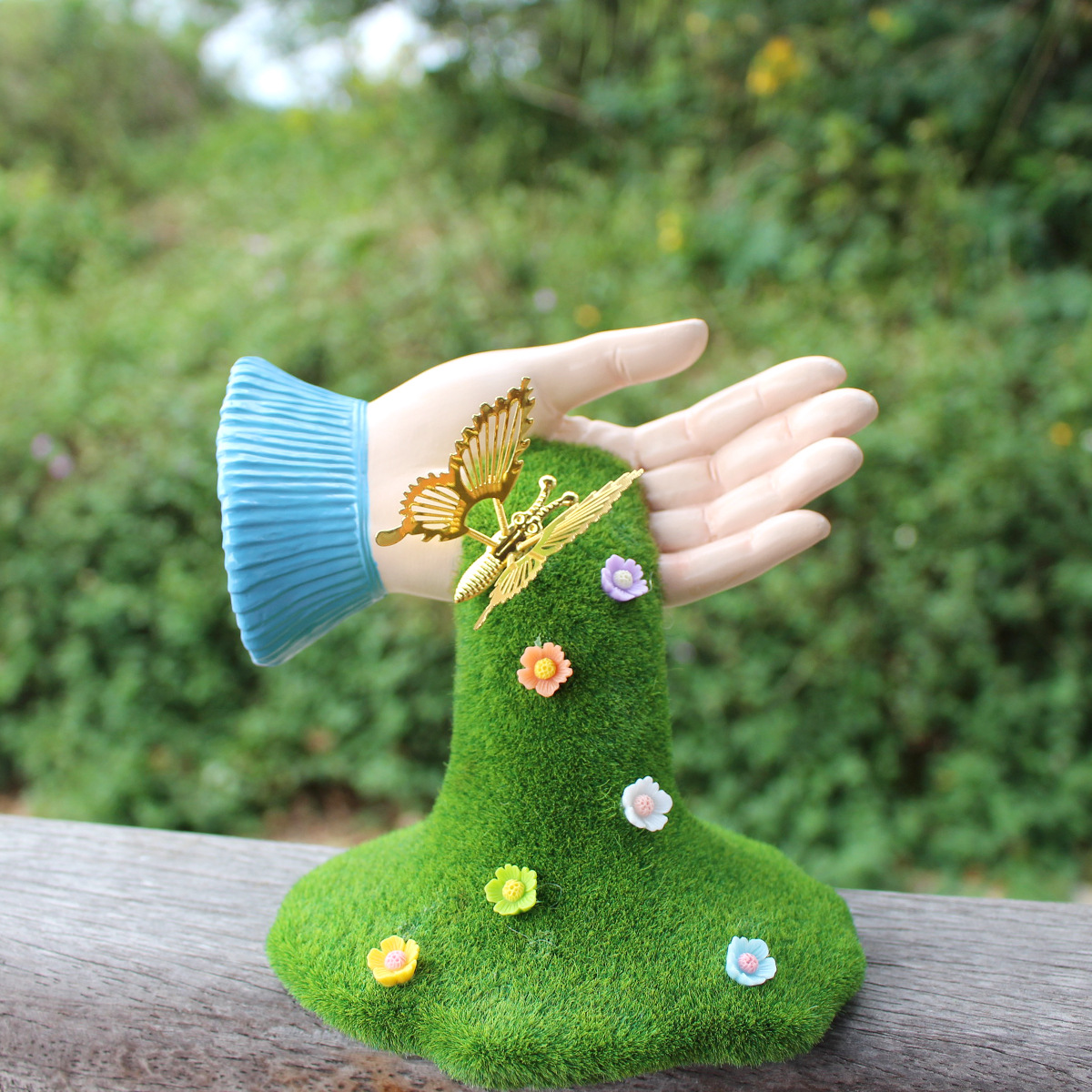  New Products Simulation Plants Trees Ornaments Outdoor Landscape Butterfly Movable Park Grass Decoration 