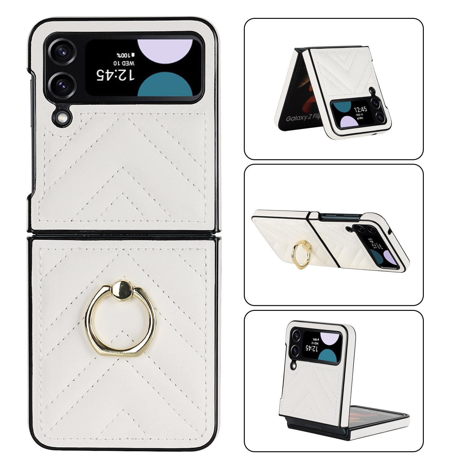 Chaopai is suitable for Samsung Zip4V shaped rotating ring bracket screen ZOLD4 anti drop protection folding shell_voghion.com