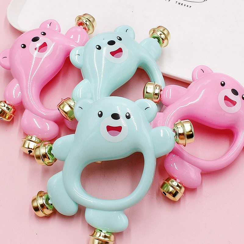 Grabber, cartoon beanbag, small bell for new born for baby, appeases smart toy, with little bears, 0-3 years