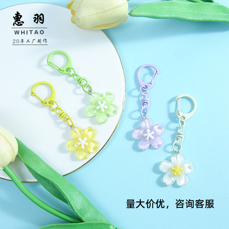 Girly Heart Jelly Sakura Keychain DIY Material Best Friend Couple Gift Bag Doll Pendant Accessories Wholesale Girly Heart Jelly Sakura Keychain DIY Material Best Friend Couple Gift Bag Doll Pendant Accessories Wholesale