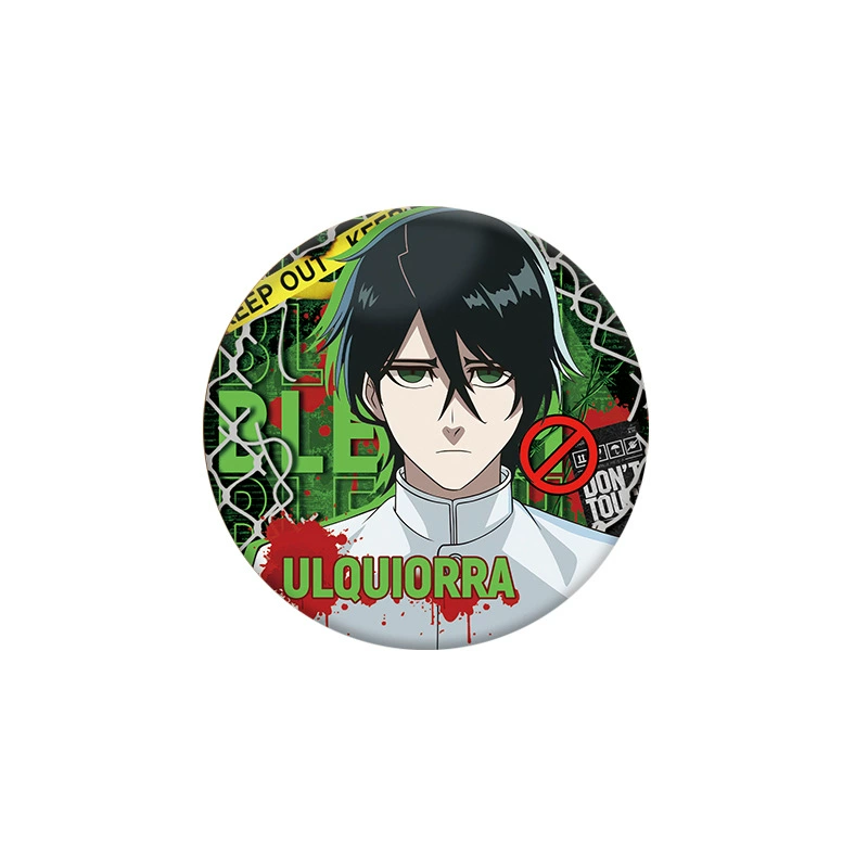 Бейдж-подвеска (Bleach) Куросаки Ичиго 58 мм светоотражающая аниме-булавка, HD печать