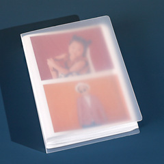 PP 5-inch 6-inch photo album frosted transparent album with 240 interstitial couple photos and postcard storage album