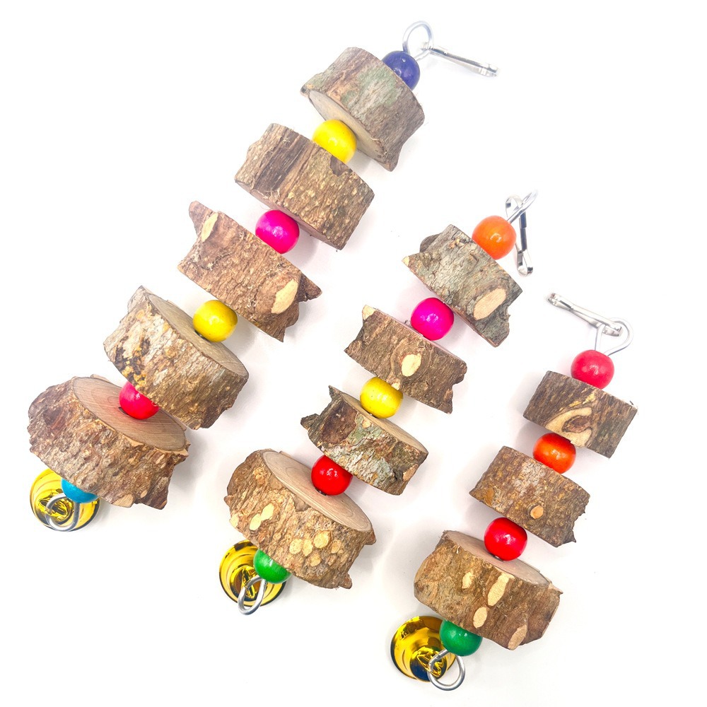 Pinchos colgantes de madera con pimienta, juguetes para morder, loro, piel de tigre, suministros para pájaros, hámster, pequeños dientes molares, pinchos, accesorios para jaulas para pájaros