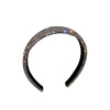 Fashionable universal headband, trend hair accessory, European style, diamond encrusted, simple and elegant design, internet celebrity