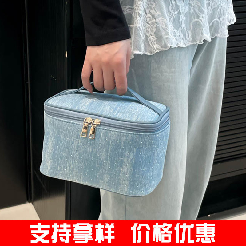 外贸批发男女旅行便携式大容量手提简约化妆包收纳包洗漱包|undefined