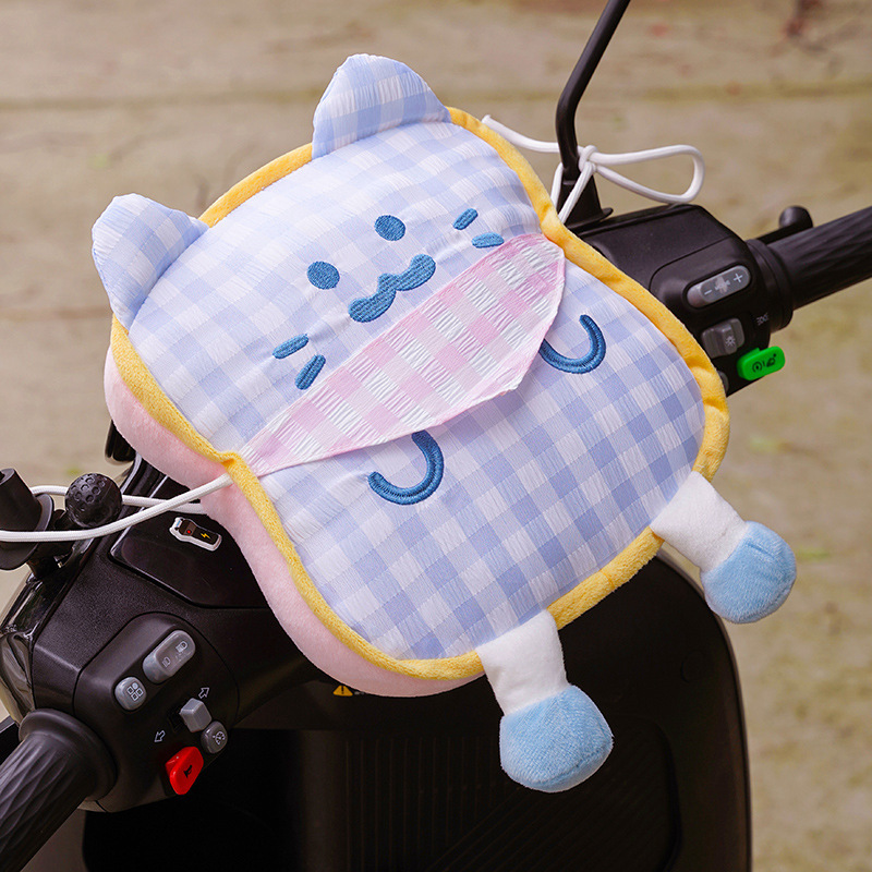 Electric Vehicle Children's Front-Mounted Anti-Collision Pad, Cartoon Cute Thickened Head Protection Pad, Universal Cat-Shaped Anti-Collision Pad