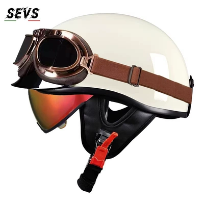 Motosiklet kaskı (dəbilqə) — helmet - milky-white-aurora-redcopper-mirror-tea-mirror-m