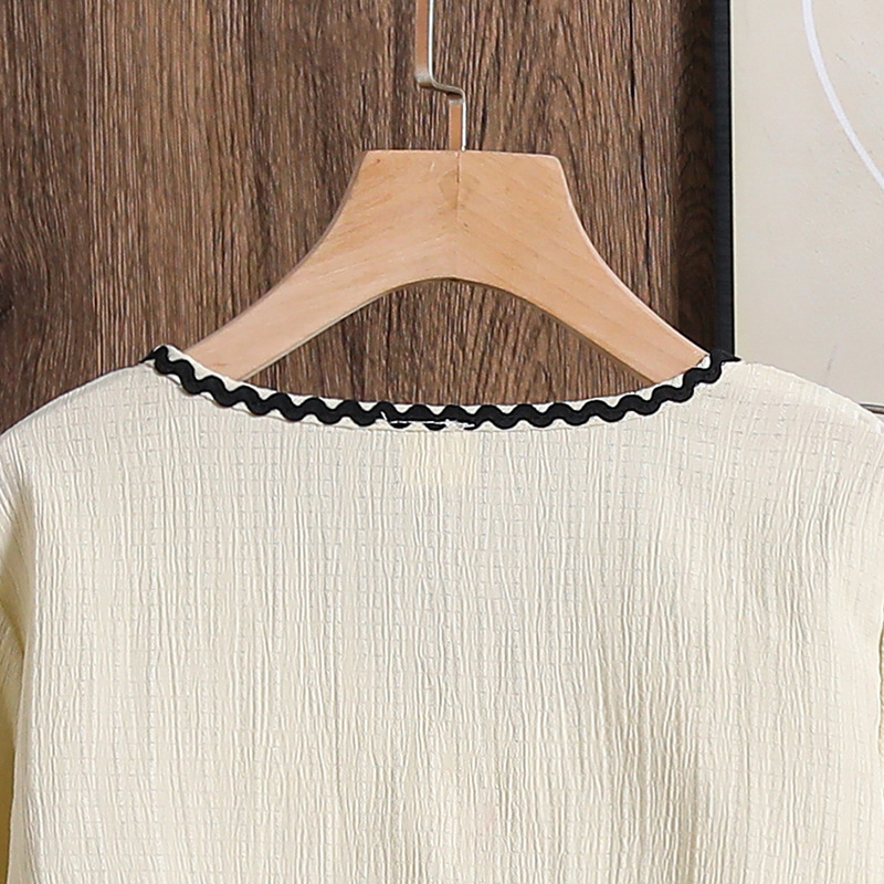 Mädchen Langarmshirt Mit Schleife Und Spitzenrock Herbst Set_voghion.com