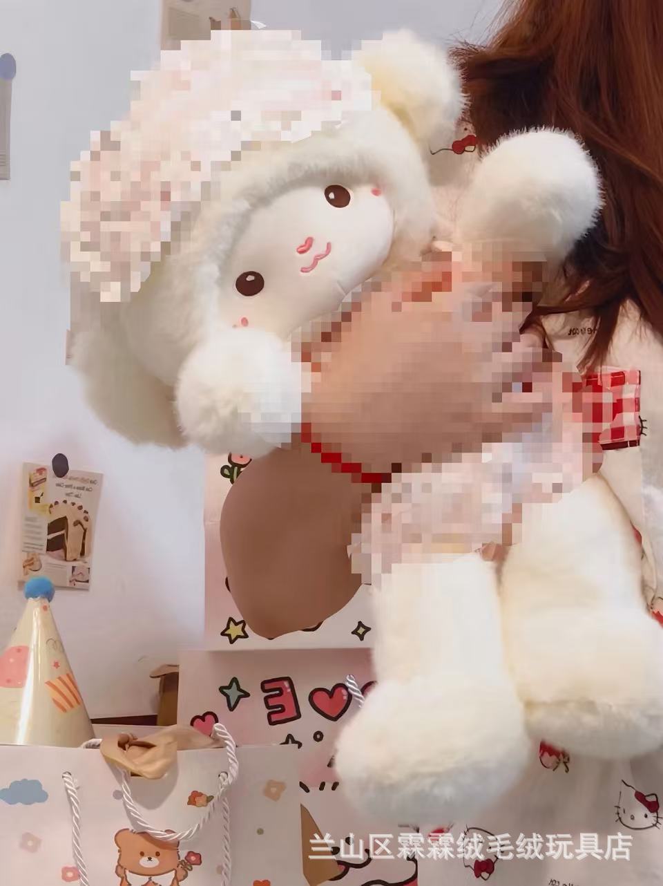 Popular fluffy little sheep plush toy, running lamb doll, children's sleeping pillow, gift toy