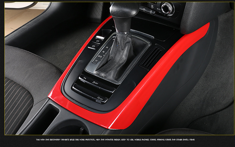 Suitable for Audi 09-16 A4L/A5S4S5Q5SQ5 gear panel decoration sticker central control gear frame interior trim