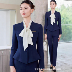 高端职业西装套装女正装2025新款气质珠宝店美容院酒店前台工作服