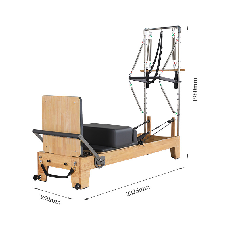 Juego de cinco piezas de Pilates, equipo grande, cama central, estudio de yoga, cama de entrenamiento de núcleo deslizante, caja de cama de Pilates