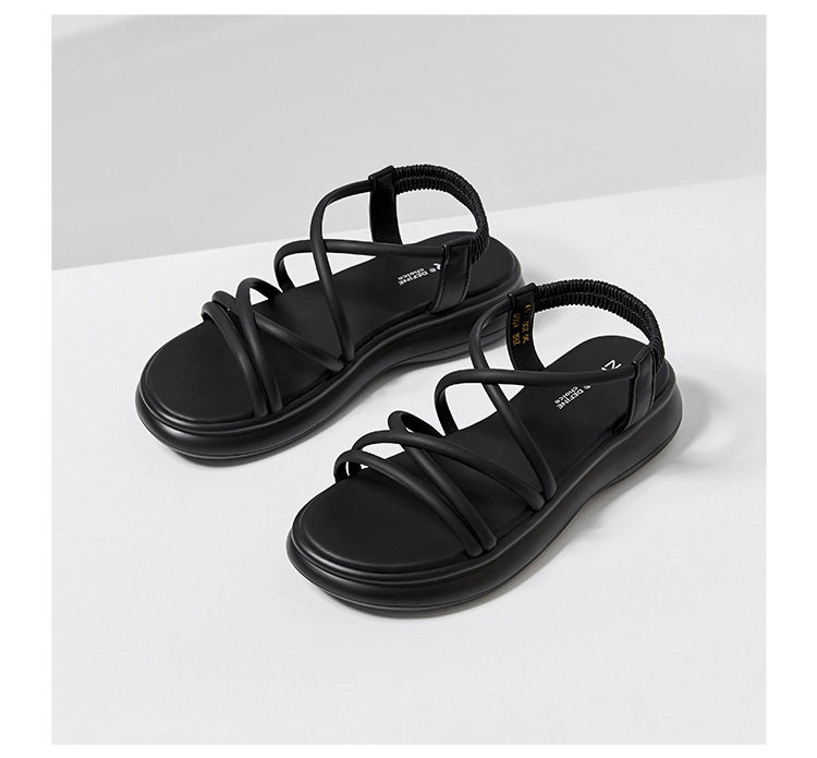 Sandal La Mã đế dày quai chữ V nữ thời trang đi biển — M560 màu be chi tiết 20