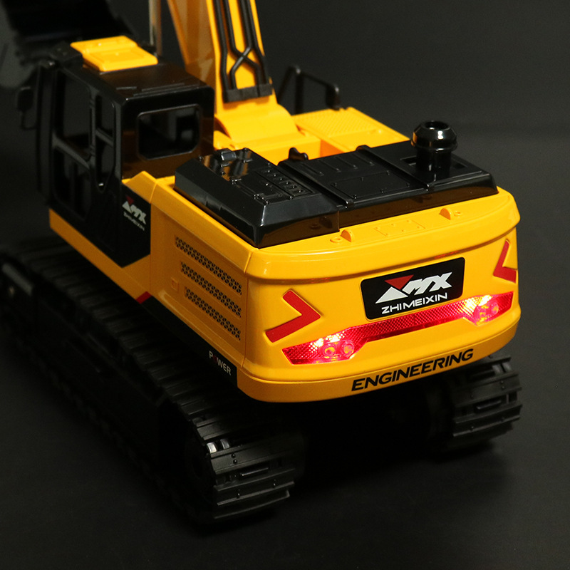 Excavadora de control remoto para niños juguetes de simulación de ingeniería de automóviles de carga de luz cool 2.4G excavadora de control remoto para niños