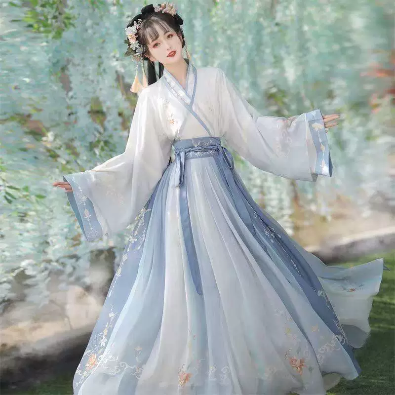 Оригинальный Hanfu, летняя юбка для студентов, китайский стиль