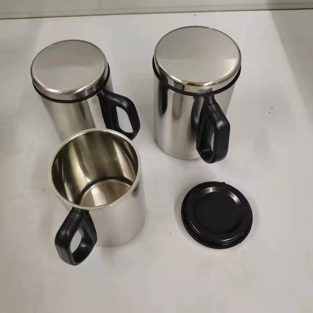 Нержавеющая сталь двойная Кружка Творческий офис Марк чашка чая нет чистой подарок чашка Открытый Отдых Мода Кубок