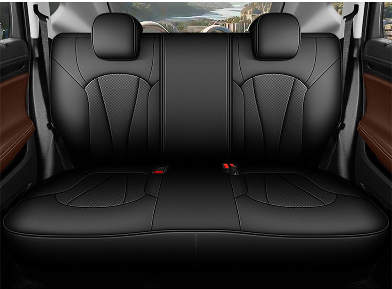 Factory Direct Sales of Perforated Leather Wear-Resistant Car Seat Cushions and Full-Coverage Special Car Seat Covers for the Verano