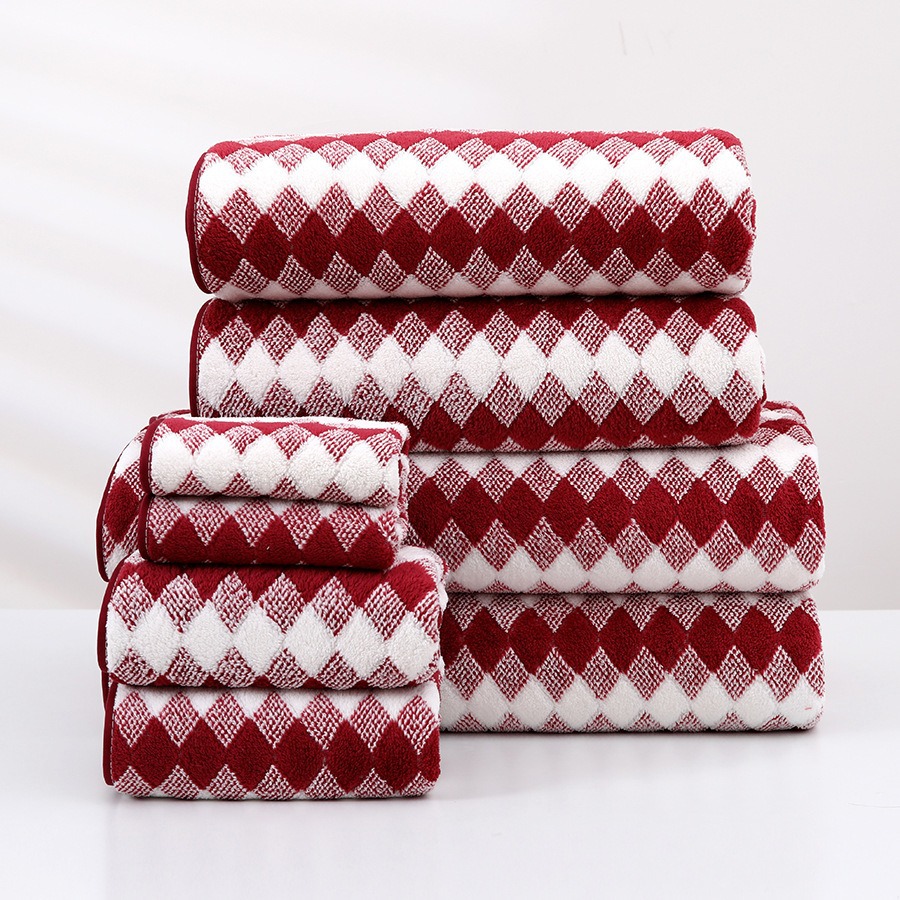 Toalla de Baño de Terciopelo de Coral Absorbente y Suave para Baño y Hotel