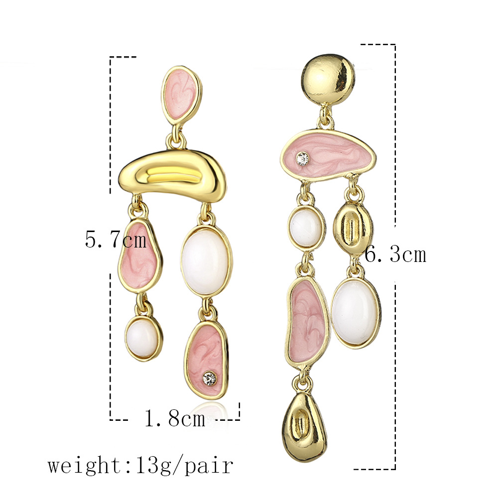 Wholesale Boucles D&#39;oreilles Gouttes Asymétriques À Long Pendentif Nihaojewelry display picture 1
