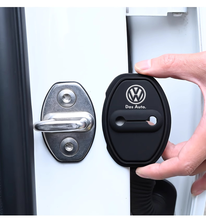 Car Door Lock Buckle Protective Cover, Door Shock-Absorbing Buffer Gasket, Door Lock Protective Cover, Special Car Door Closing Anti-Collision Sticker