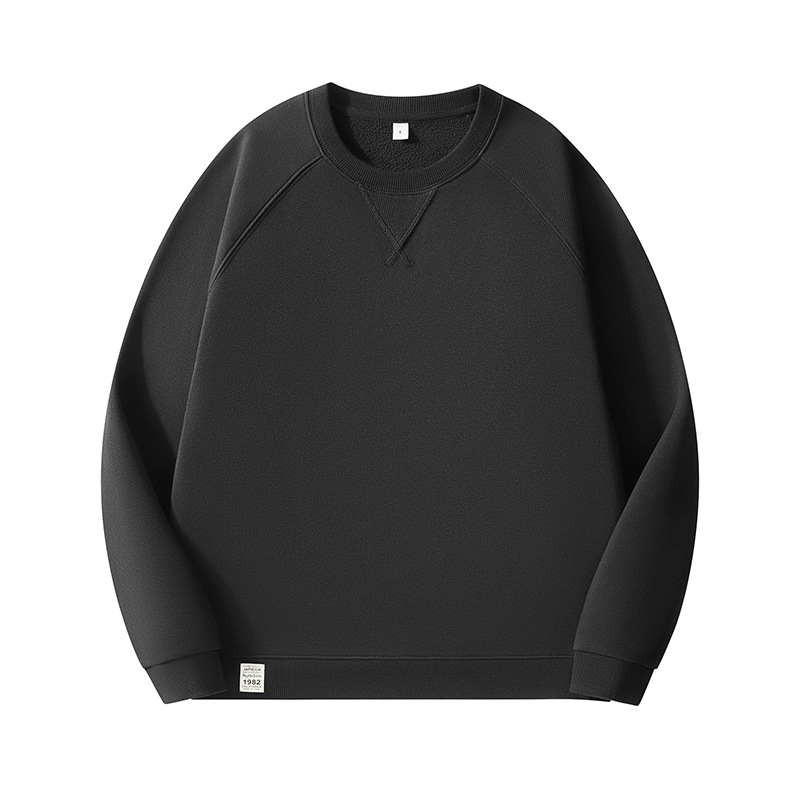 Unisex Heavyweight Fleece Crewneck Sweatshirt - 350GSM Twill Fabric Drop Shoulder Design For Men & Women_voghion.com