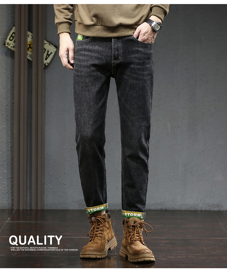 Herren Jeans Slim Fit Gerade Geschnitten Mit Elastan Für Herbst_voghion.com