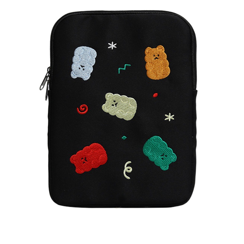 Corea del Sur Lindo bolso del ordenador portátil bordado anti-colisión tableta iPad bolsa forro polar 11/13/14 pulgadas Bolsa
