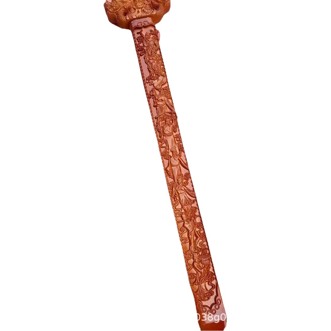 Feicheng персиковое дерево меч персиковое дерево топор живописное место стойло ремесла персиковое дерево меч резьба по дереву персиковое дерево костыль