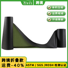 跨境新款对折小箱款双面黑色绿色100克加厚透水花园农业防草布