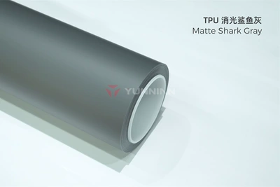 matte finish car wrap, satin | Auto Color Change Film - tpu-matte-shark-gray-15215m