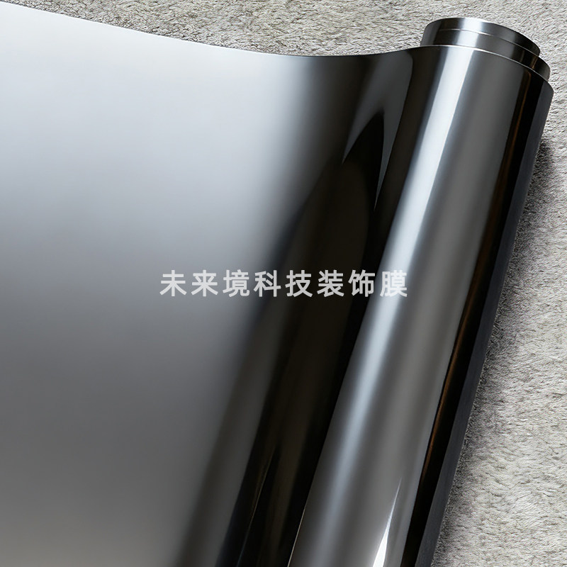 PET mirror electroplating film, shiny silver-gold electroplating, tungsten steel gray, green, purple, red, blue motorcycle car color change film