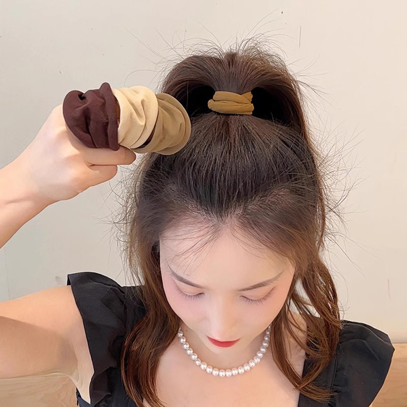 2025 nuevo cabello de alta gama cabello de las mujeres adultas no lastimar cabello corda de cabello coreana simple correa de cola de caballo alta