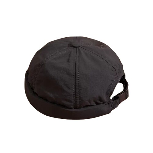 Summer thin quick-drying landlord hat for men solid color retro street breathable Japanese fashion personality melon skin hat for men with short hair