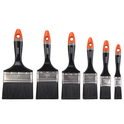 Kay color Paint brush black coating brush Multi specification plastic handle PET Brush Renovation Smear tool