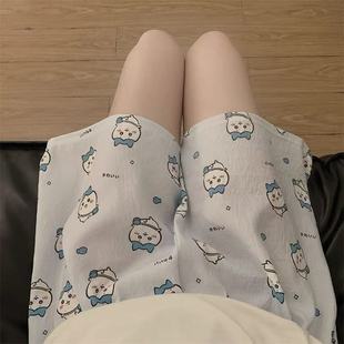 Women's Summer Pajama Shorts 2025 New Cartoon Cute Cloud Cotton Loungewear for Girls