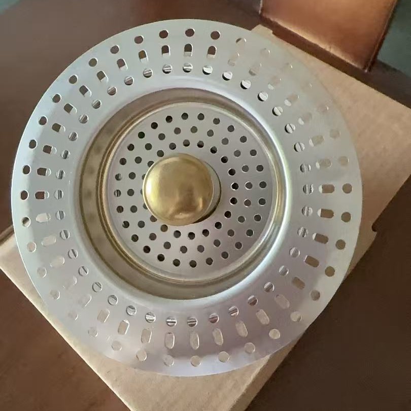 Cocina de acero inoxidable lavabo de verduras lavabo gran pantalla de filtro filtración antiolor lavabo de platos núcleo de rebote soporte de etiquetado transfronterizo
