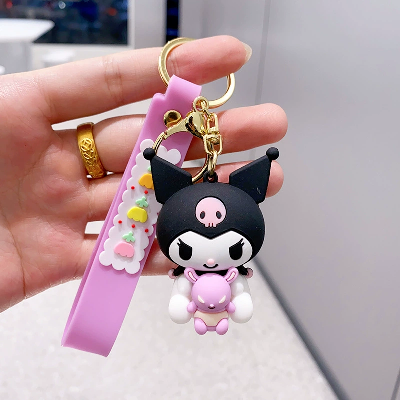 Кулон на брелке (Sanrio) Набор милых силиконовых подвесок — мягкие резиновые талисманчики, подарок на день рождения, различные персонажи