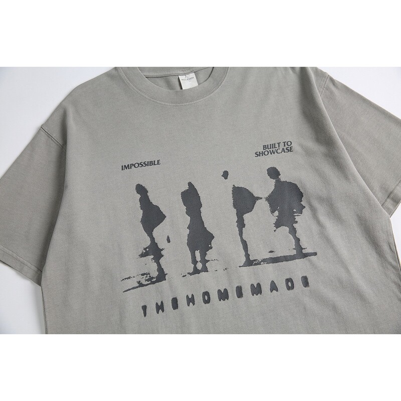 BUILTTOLAST 夏純綿ルーズ半袖 Tシャツメンズトレンディなブランドデザインカップル着用半袖トップ T65|undefined