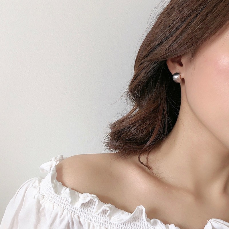 Retro Geometric Copper Plating Ear Studs 1 Pair