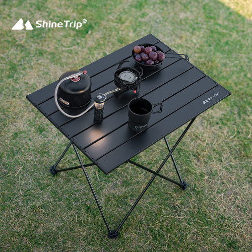 Shanqu Outdoor Portable Folding Table Storage Bag Exquisite Camping Picnic Table Stall Camping BBQ Table Korea