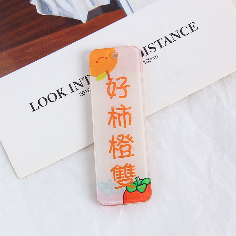 Double-sided acrylic accessories, bag decoration, car keys, accessory