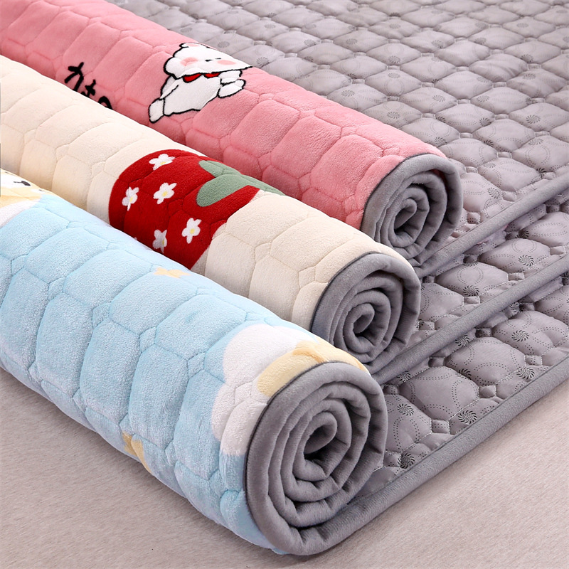 Milk velvet mattress winter student warm mattress class A tatami soft cushion dormitory bed quilt blanket mat