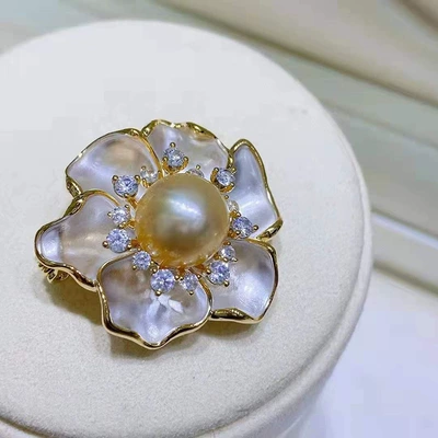 Yaxa sancaqları enamel painted elegant lotus