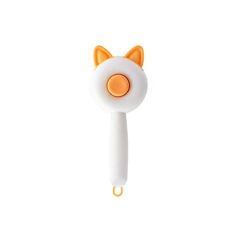 새끼 고양이 귀 자체 청소 빗-노란색