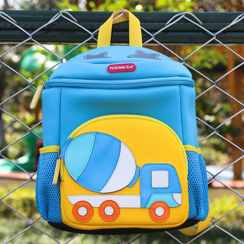 Children's cartoon trend backpack for kindergarten, card holder with animals, non-slip school bag, anti-lost