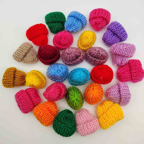 Knitted Woolen Hat for Fashion Accessory Decor DIY Accessories Korean Style Mini Decorative Toys Finger Hat