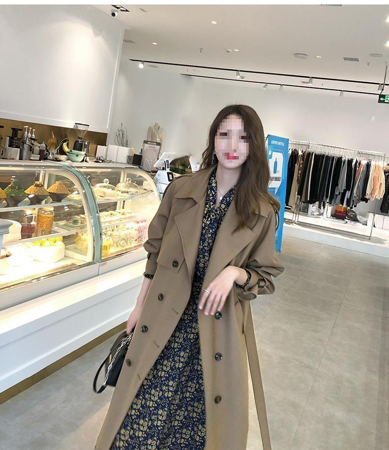Eleganter Damen Trenchcoat Für Den Herbst Mittellang Fallend_voghion.com