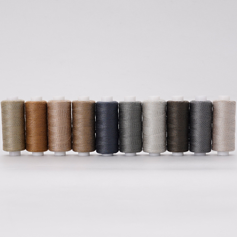 Manual DIY línea de costura combinación de nuevos productos domésticos 402 líneas de poliéster de color 400 yardas 10 conjuntos de costura de mano