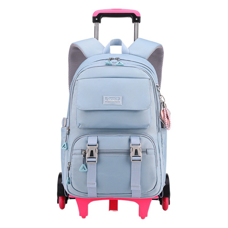 Entrega transfronteriza de una sola pieza pescado natural nueva mochila de la carretilla estudiante de escuela primaria grado 3-6 estudiante de escuela secundaria 8-14 años Niña